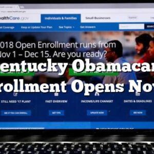 Kentucky Obamacare Enrollment Opens Nov. 1