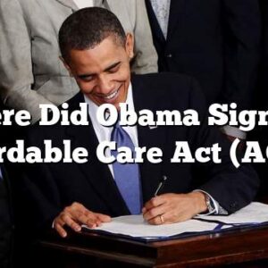 Where Did Obama Sign the Affordable Care Act (ACA)?