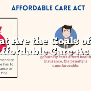 What Are the Goals of the Affordable Care Act?