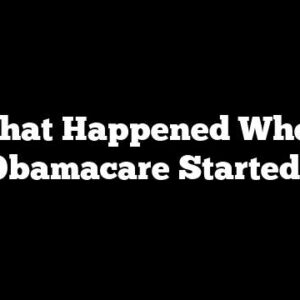 What Happened When Obamacare Started?
