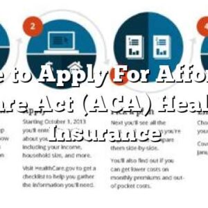 Where to Apply For Affordable Care Act (ACA) Health Insurance