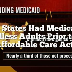 Which States Had Medicaid For Childless Adults Prior to the Affordable Care Act?