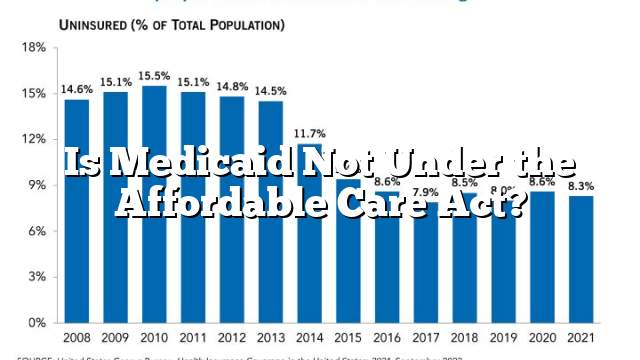 Is Medicaid Not Under the Affordable Care Act?